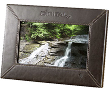 Brown Leather Digital Photo Frames