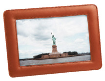 Stitched Leather 4x6 Photo Frame